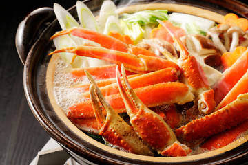 カニ鍋　Japanese style crab hot pot
