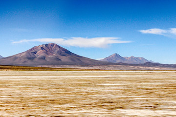 The Laguna colorada in Bolivia
