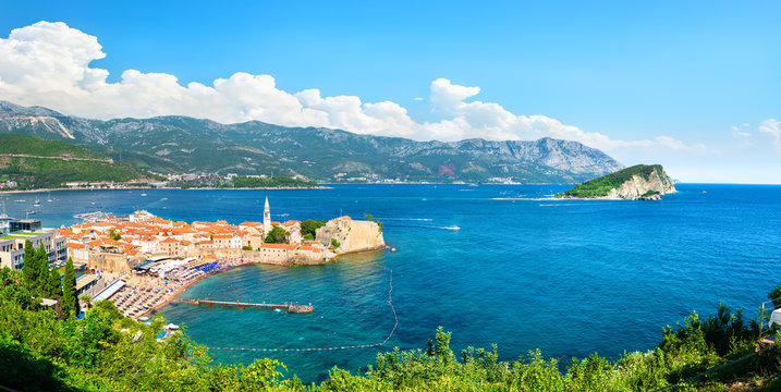 Panorama of city Budva