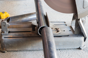 Steel that has been cut with a steel cutter