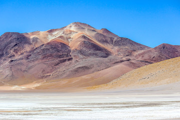 The Laguna colorada in Bolivia
