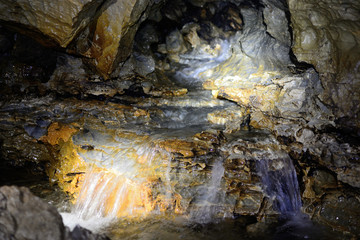 River flow in cave Moria