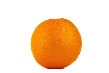 Isolated Navel orange on white background. 
