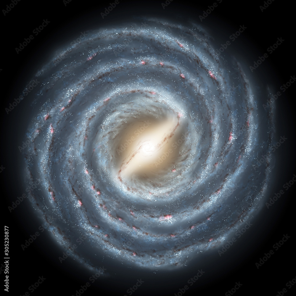 Wall mural pinwheel galaxy. space nebula. some elements of this image are furnished by nasa