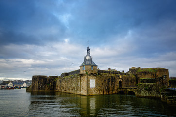 Fototapeta na wymiar The Close City of Concarneau was the stronghold of Brittany, France