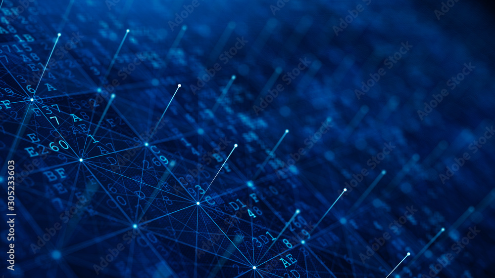 Poster network dots and lines connections. network abstract background. technology, network and communicati