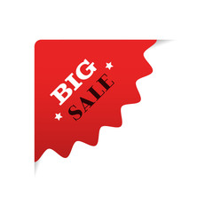 special offer big sale promo marketing holiday shopping black friday concept red discount sticker symbol for advertising campaign in retail vector illustration