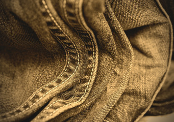 blue jeans double seams