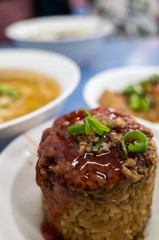 Taiwanese snacks of canned rice cake