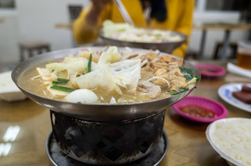 Pork Intestine Stinky Hot Pot