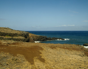 Pacific ocean view from Maui and the Hana road