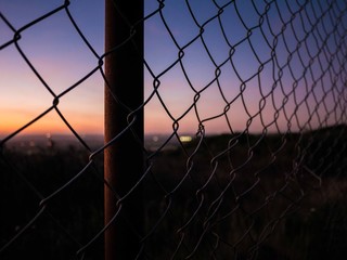 Wire Fence Sunset