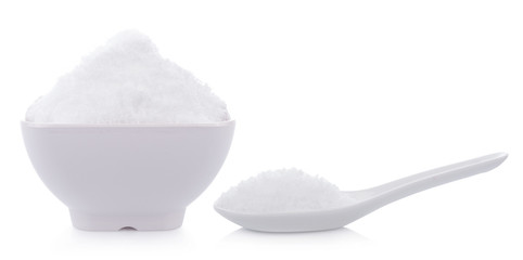 sea salt isolated on white background