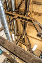 Interior of a former factory that has been restored.