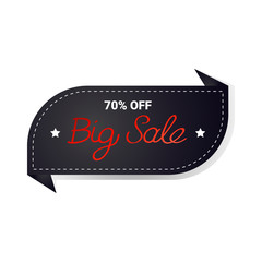 black friday sticker or discount badge holiday shopping concept big sale label advertising campaign vector illustration