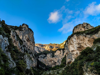 Mountains on the Amalfi Coastline, Italy