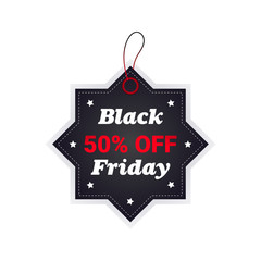 black friday tag discount badge holiday shopping concept big sale label advertising campaign vector illustration
