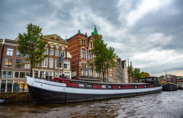 Naklejka premium Amsterdam River Amstel.