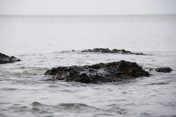 landscape of sea and rocks