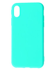 Colorful silicone case for your smartphone on light background. Green cases for the smartphone.