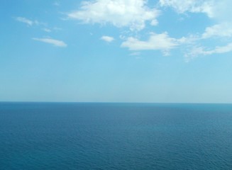 Obraz premium Black sea and blue sky. Crimea.