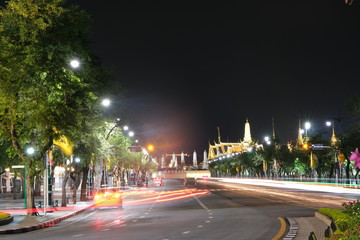 Königsstraße bei Nacht