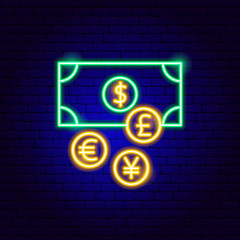 Money Exchange Neon Sign