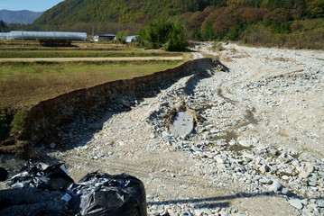 Typhoon damage in Ueda City