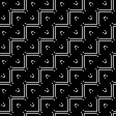 Design seamless monochrome zigzag pattern