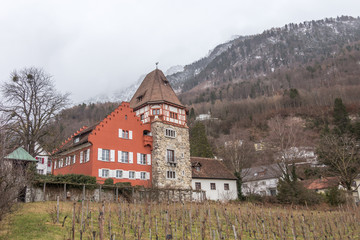 The red house, Vaduz, Liechtenstein