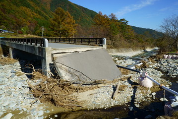 Typhoon damage in Ueda City