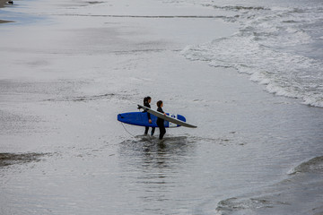 Fototapeta na wymiar Surfen Pier Winter