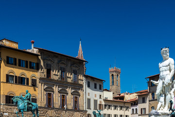 Fototapeta na wymiar Michelangelo s David statue in Florence