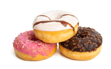 icing donut isolated