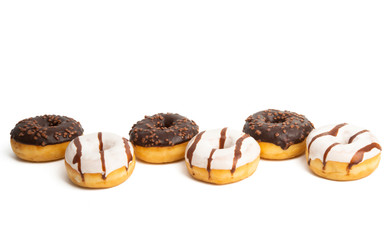 icing donut isolated
