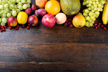 Obraz na płótnie Canvas different fruits on the table