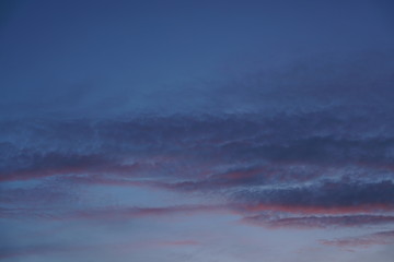 Evening sky magenta and blue