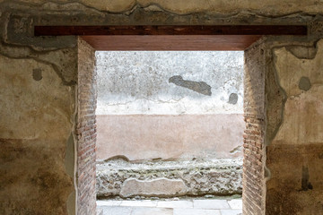 ruins of Pompeji city near neapel, italy