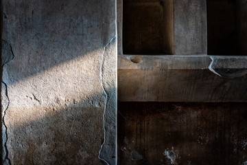 ruins of Pompeji city near neapel, italy