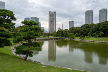 Hamarikyu Park in Tokio