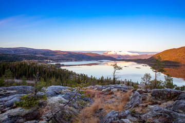 Trip to Hallaraune mountain in Velfjord, Nordland county in Northern Norway