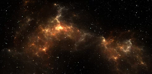 Weltraumhintergrund mit extrasolarem Nebel und Sternen © Peter Jurik