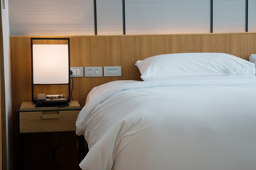 modern hotel bed room interior