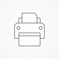 Printer vector icon sign symbol