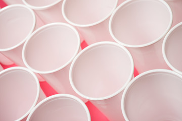 Disposable cups view