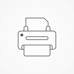 Printer vector icon sign symbol