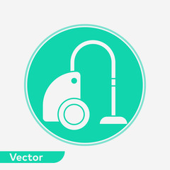 Vacuum cleaner vector icon sign symbol