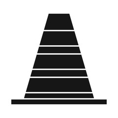 Vector design of block and road symbol. Web element of block and cone stock symbol for web.