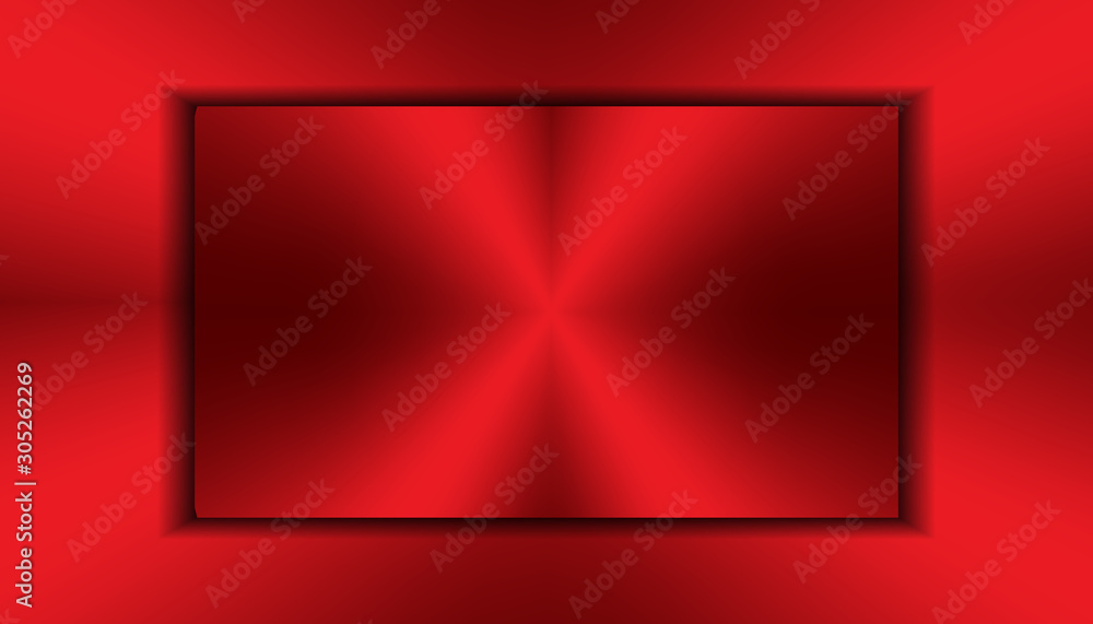 Poster abstract metallic red and black on hexagon pattern, frame design innovation technology concept layou