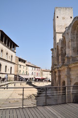 Fototapeta premium old roman town Arles in Provence, southern France